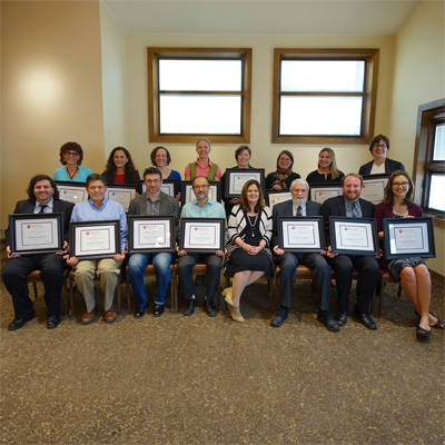 Group photo of teachers that were awarded the SAS Award for Distinguished Contributions to Undergraduate Education
